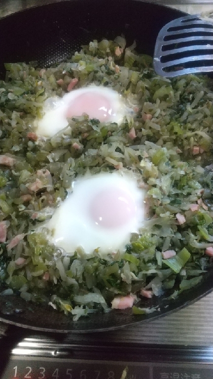 卵落とすだけで簡単に美味しくなりますね！
素敵なレシピに感謝致します。(^^)v
