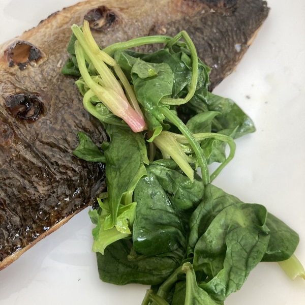 ツムブリとほうれん草のマーガリン炒め レシピ 作り方 By へんてこへんてこママ 楽天レシピ ツムブリとほうれん草のマーガリン炒め レシピ 作り方 By へんてこへんてこママ 楽天レシピ