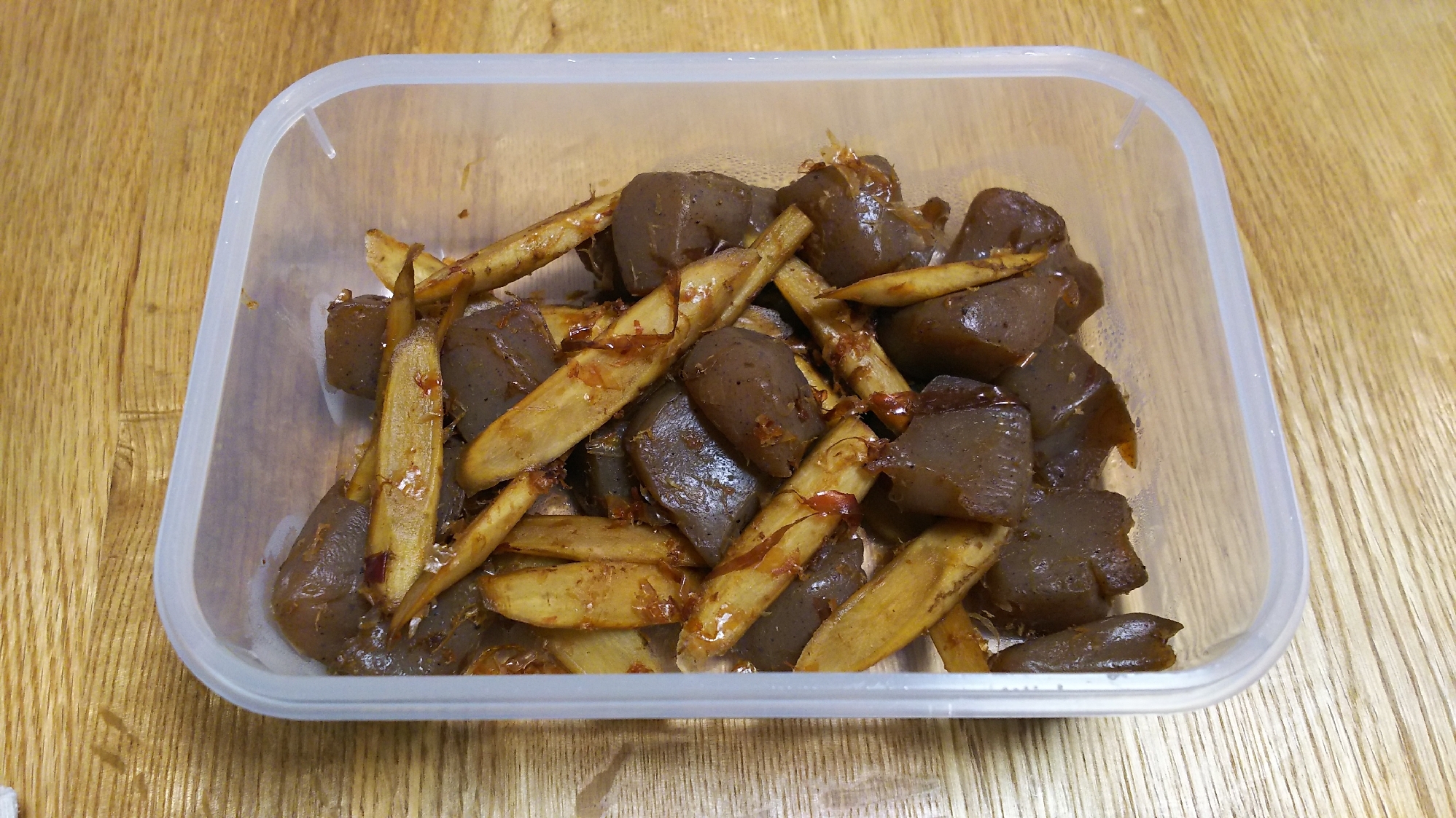 作り置き☆ごほうとこんにゃくのおかか炒め
