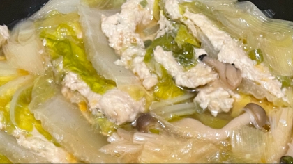 豚ひき肉と白菜のミルフィーユ鍋