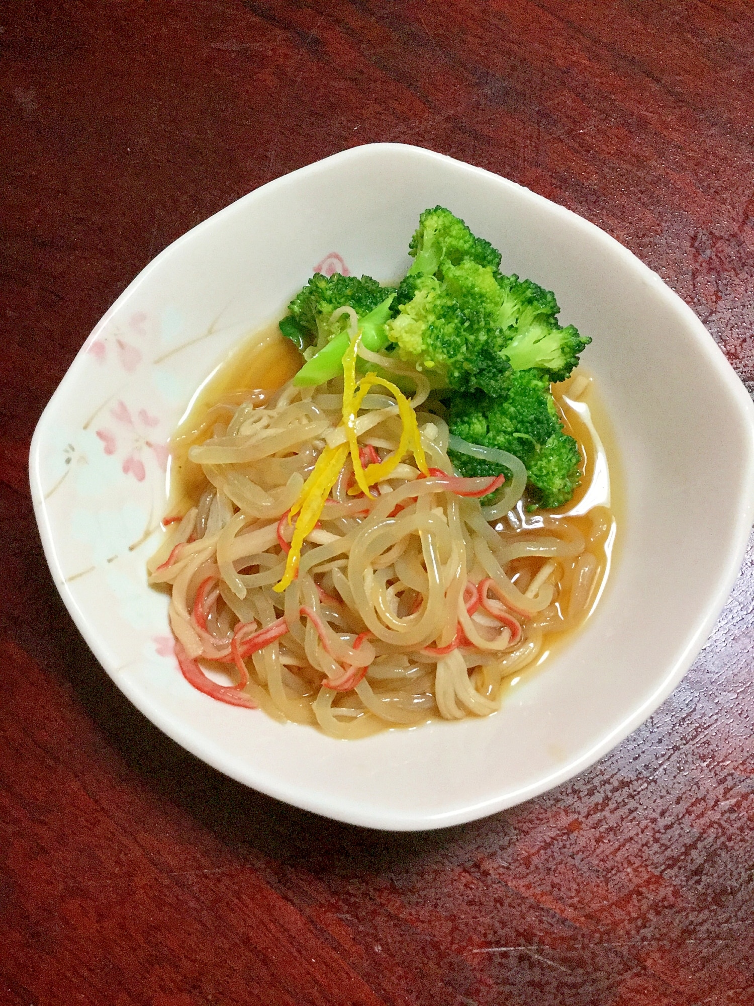 しらたきとカニカマの煮びたしwithブロッコリー。 レシピ・作り方 by