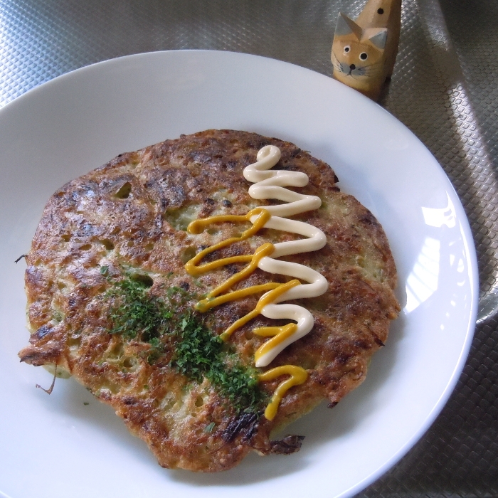 生姜香る　ふわふわおくら焼き‼