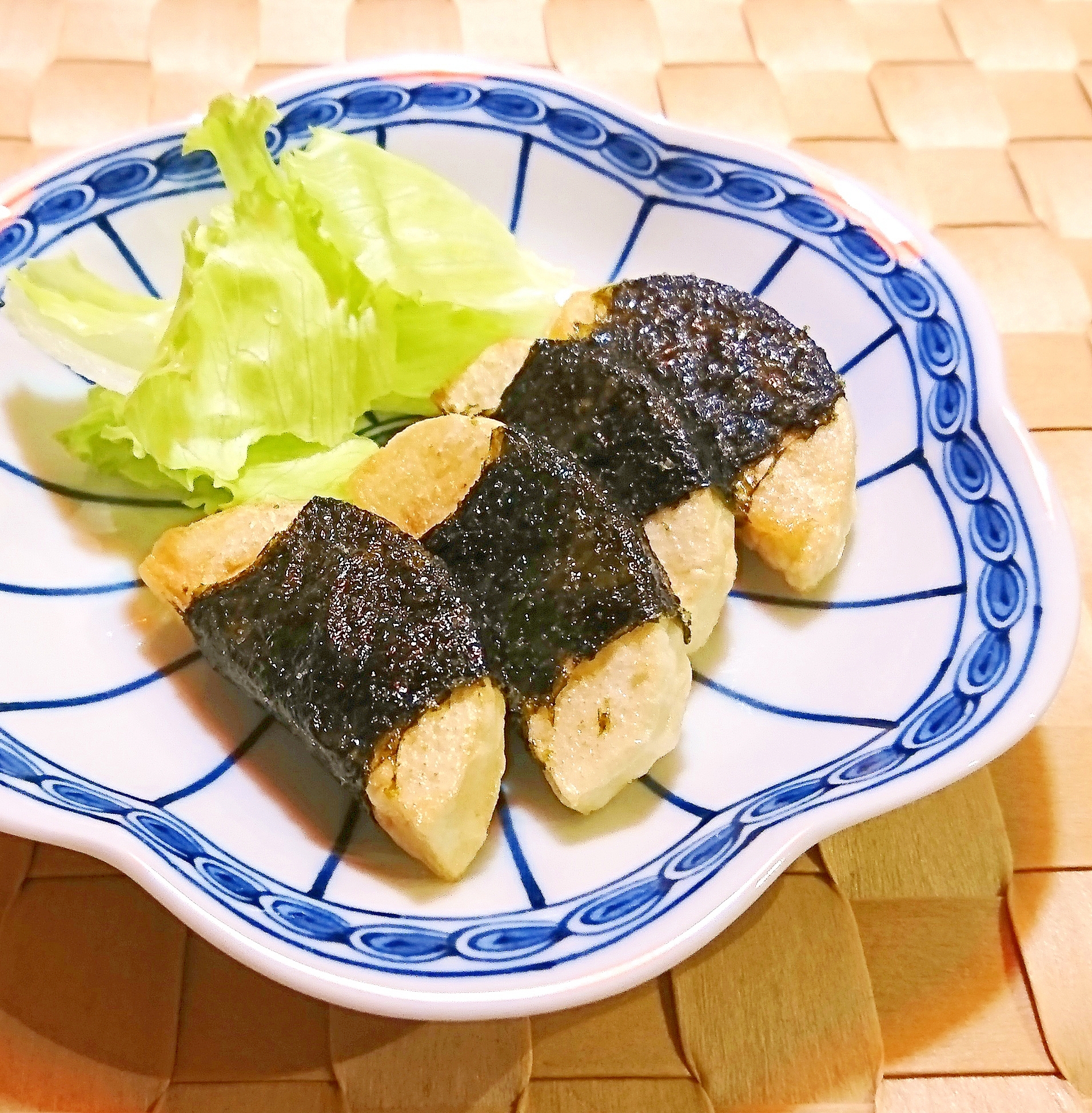 長芋の海苔巻き揚げ