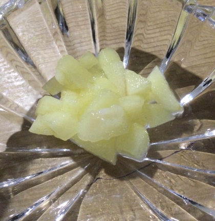 レンジで簡単‎♪レモン味りんご煮