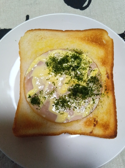 こんがりマヨネーズが激ウマ◎簡単ハムマヨトースト♪