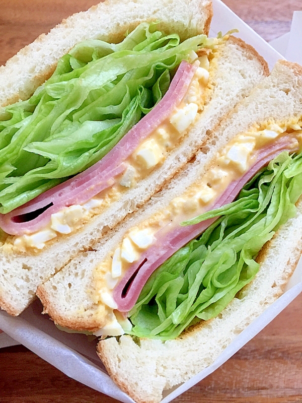 レタス ハムとタルタルソース サンドイッチ レシピ 作り方 By まかろん 楽天レシピ