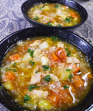 ベーコン野菜沢山スープ