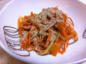 簡単☆えのき茸とにんじんの細切り炒め