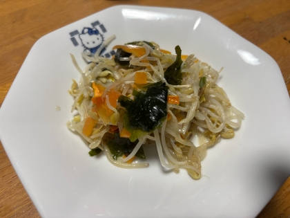 簡単☘️もやし&わかめのごま和え☘️