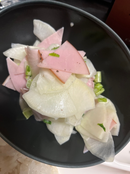 大根ときゅうりとハムのくったりサラダ
