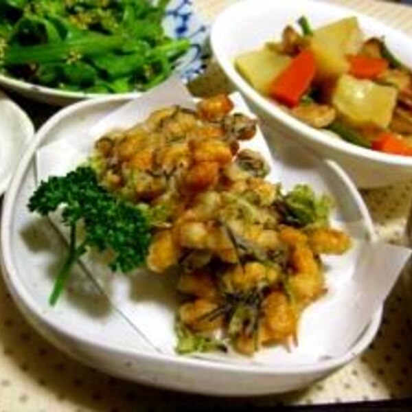 大豆とアラメのさくっとかき揚げ レシピ 作り方 By Yuki 楽天レシピ 大豆とアラメのさくっとかき揚げ レシピ 作り方 By Yuki 楽天レシピ