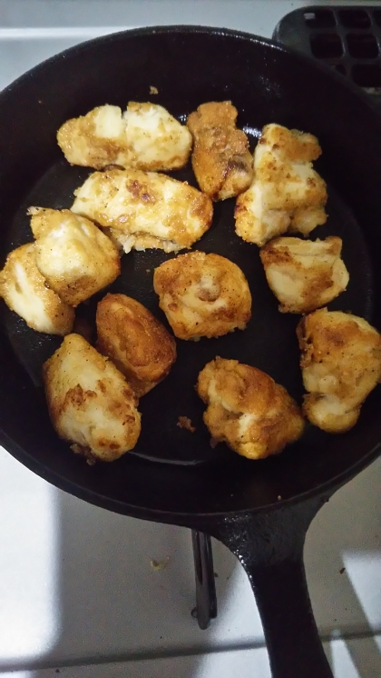 簡単まぶして焼くだけ！日清の唐揚げ粉まぐろ唐揚げ♡