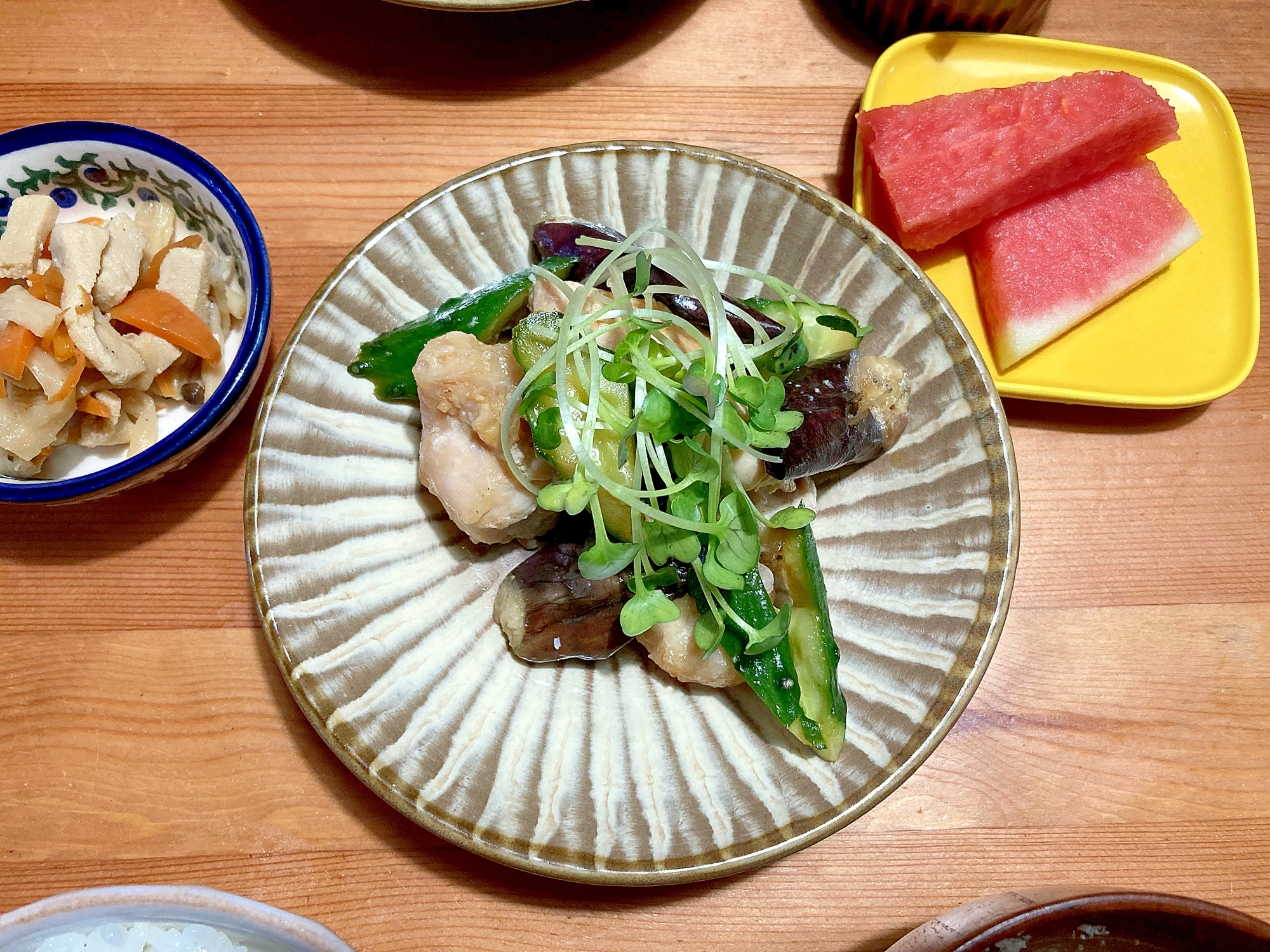 鶏むね肉と夏野菜のさっぱり漬け