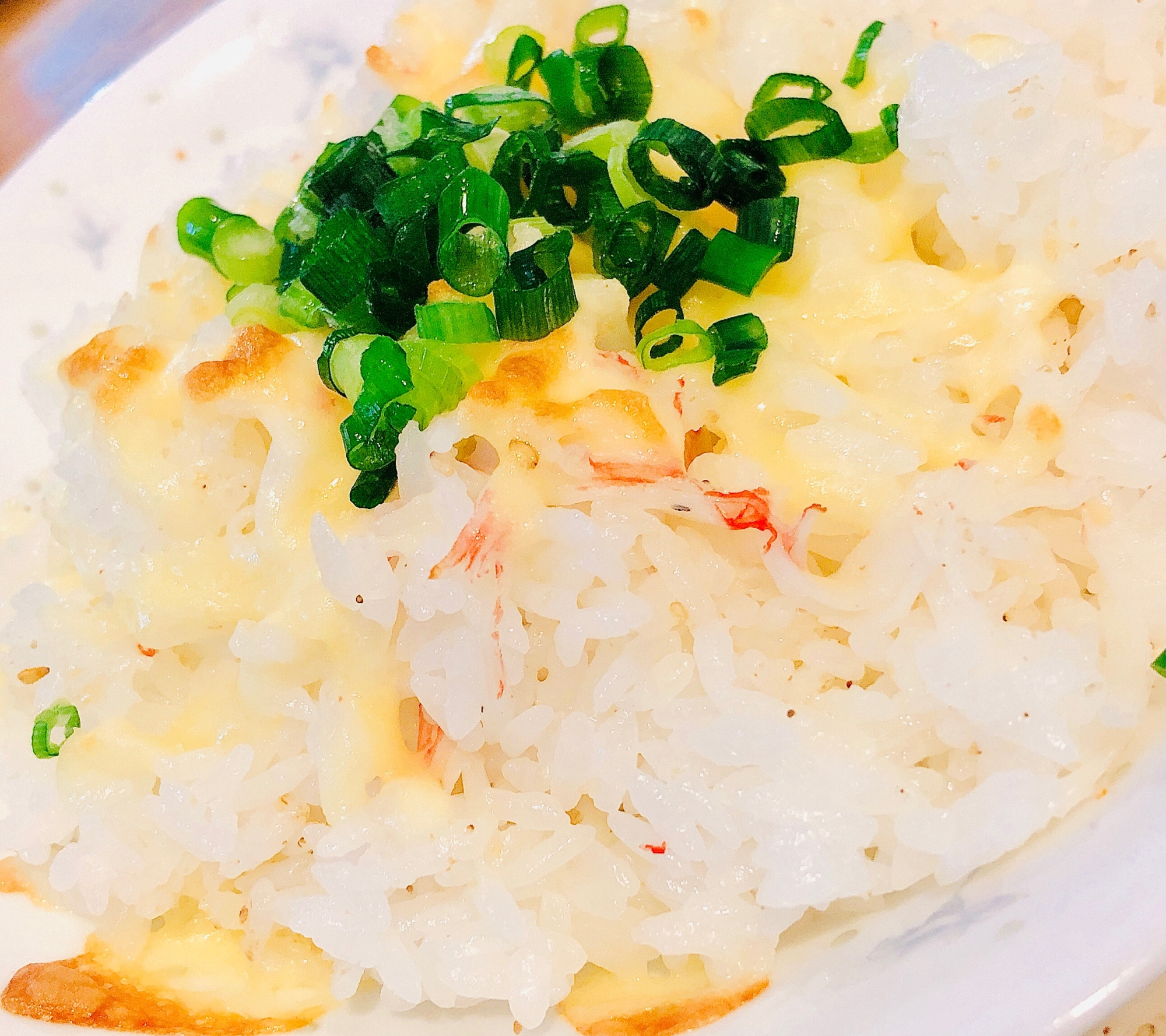 簡単ずぼら♡カニカマご飯のチーズ焼き