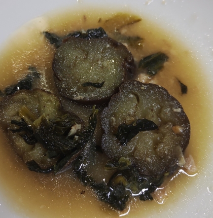 返レポ大変遅くなりすみません。小松菜は生のでなく乾燥小松菜です。おいしくいただきました♪