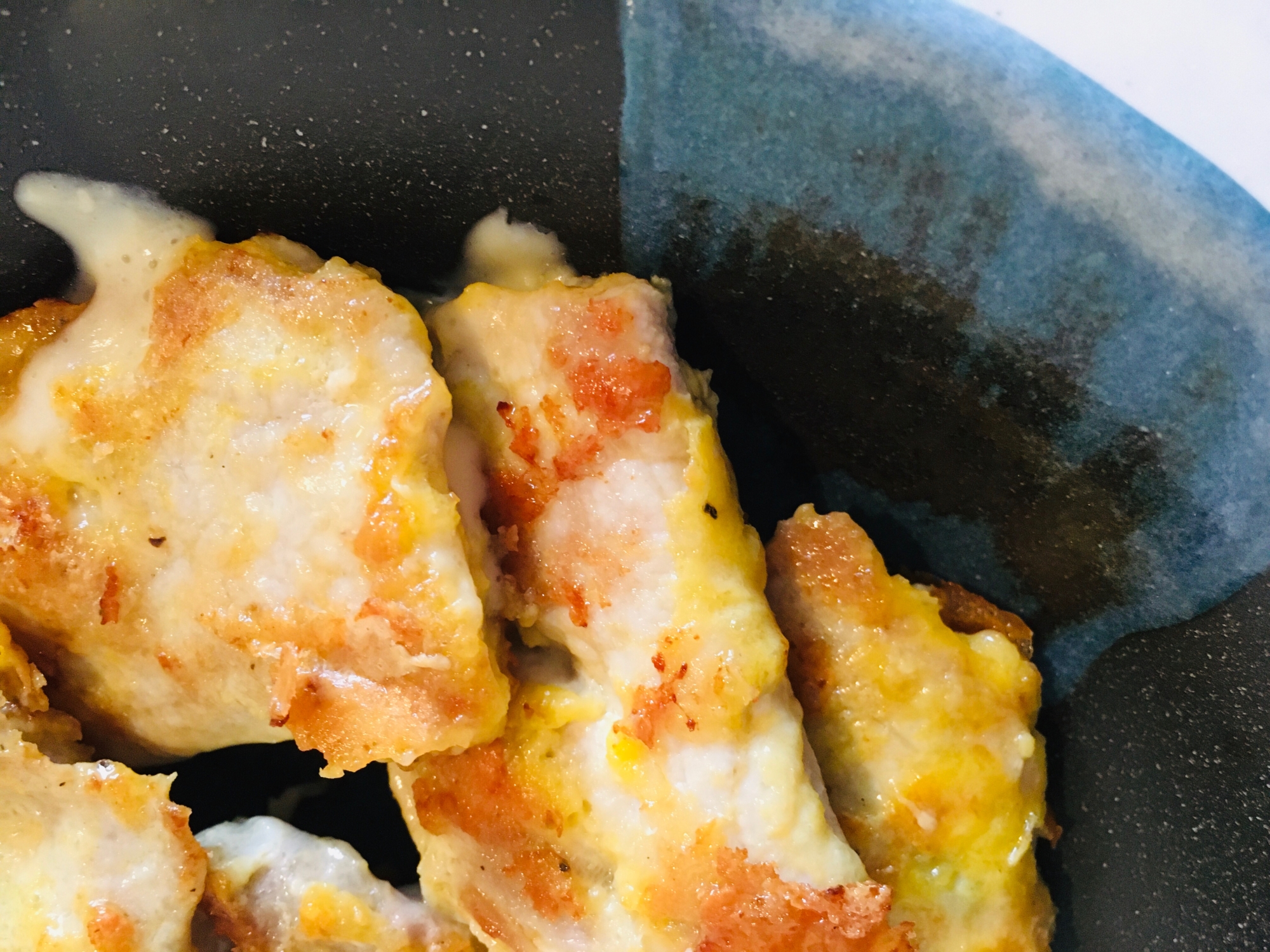 生姜焼き用肉のピカタ チーズ挟み レシピ 作り方 By Mamimumai 楽天レシピ