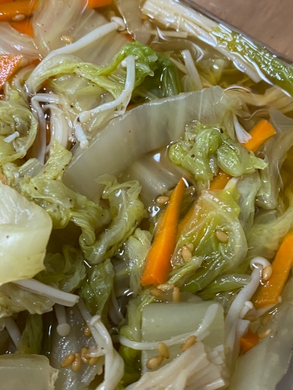 基本の鍋つゆ野菜スープ。