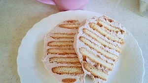 子どもと作れる 簡単ビスケットケーキ レシピ 作り方 By Enceladus 楽天レシピ