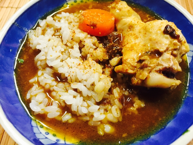 リメイク！鶏手羽元のスープカレー