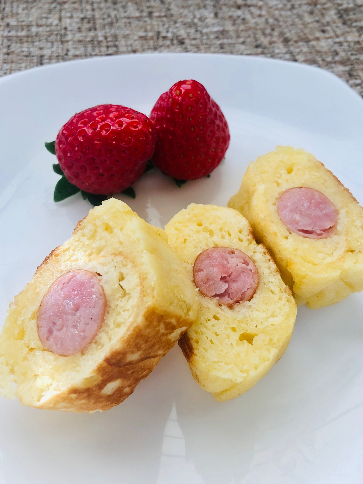 卵焼き器で作る、ホットケーキロール
