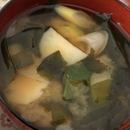 じゃがいもと残り食材で簡単味噌汁