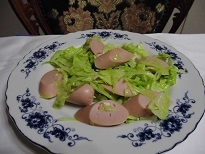 【お手伝いレシピ】魚肉ソーセージとセロリの炒め物