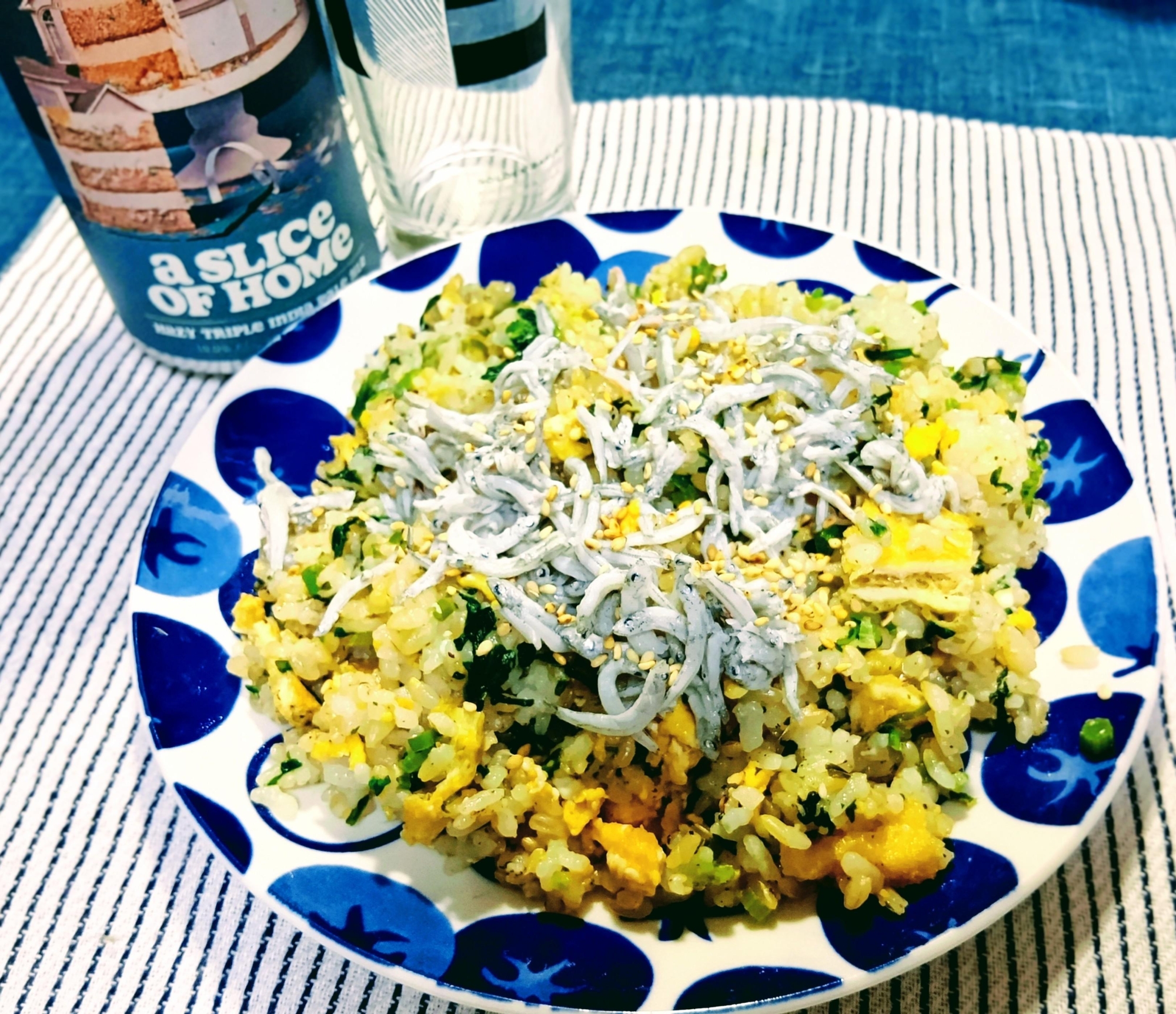 和のゴールデンコンビ！野沢菜としらすの黄金炒飯