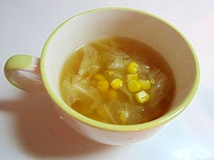 簡単！白菜スープ（*^_^*）