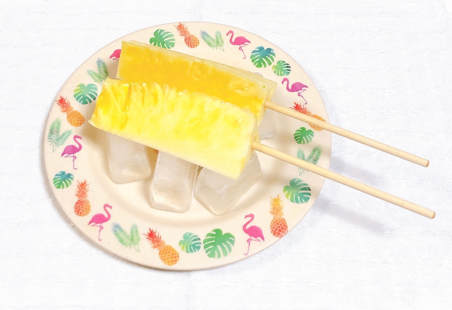 簡単 屋台に売ってるパイナップルの作り方 レシピ 作り方 By くろみつきなこもち 楽天レシピ
