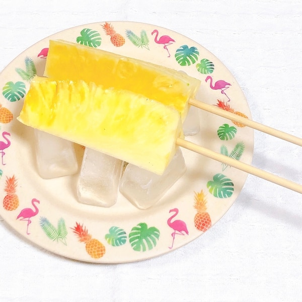簡単 屋台に売ってるパイナップルの作り方 レシピ 作り方 By くろみつきなこもち 楽天レシピ 簡単 屋台に売ってるパイナップルの作り方 レシピ 作り方 By くろみつきなこもち 楽天レシピ
