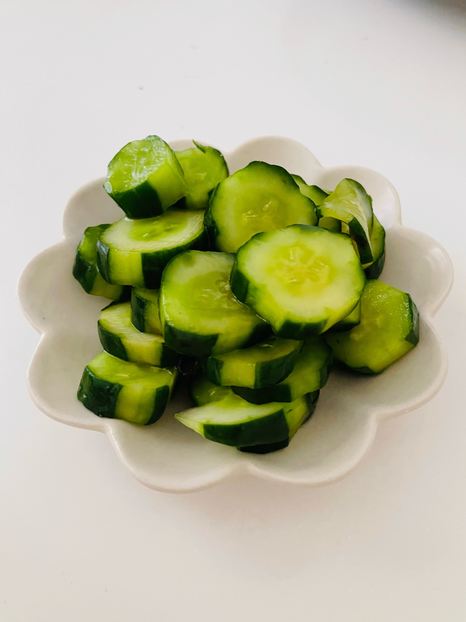 昆布茶できゅうりの漬物