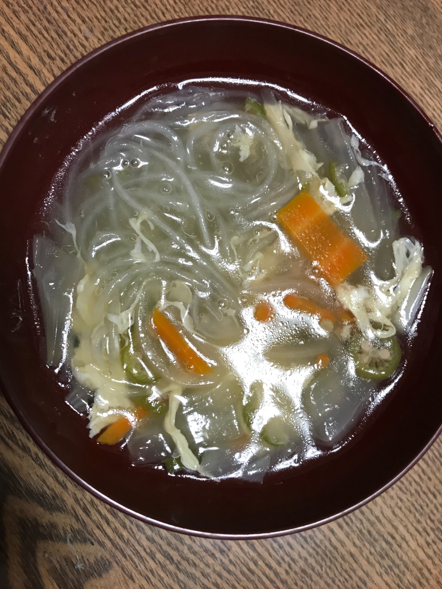 卵の中華春雨スープ