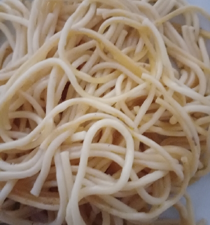 圧力鍋で時短料理！パスタも手間がかからず助かりました。私の一人お昼ご飯にします！