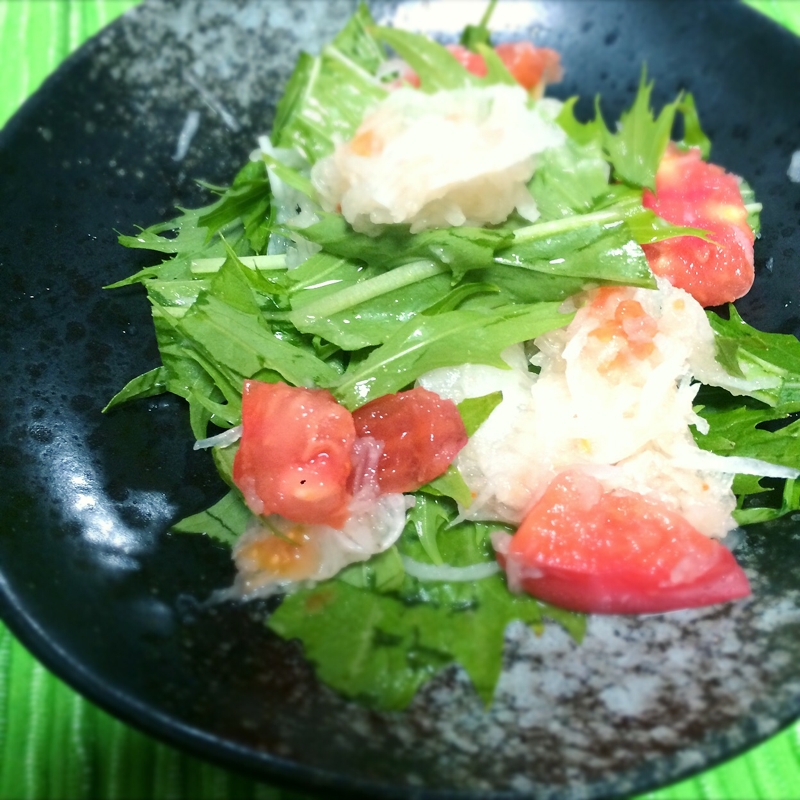 さっぱり♡大根と水菜のハチミツレモンサラダ♡