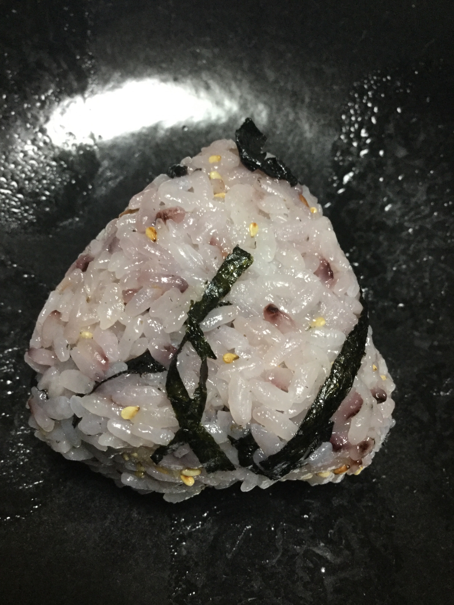 昆布茶とおからパウダーでおにぎり