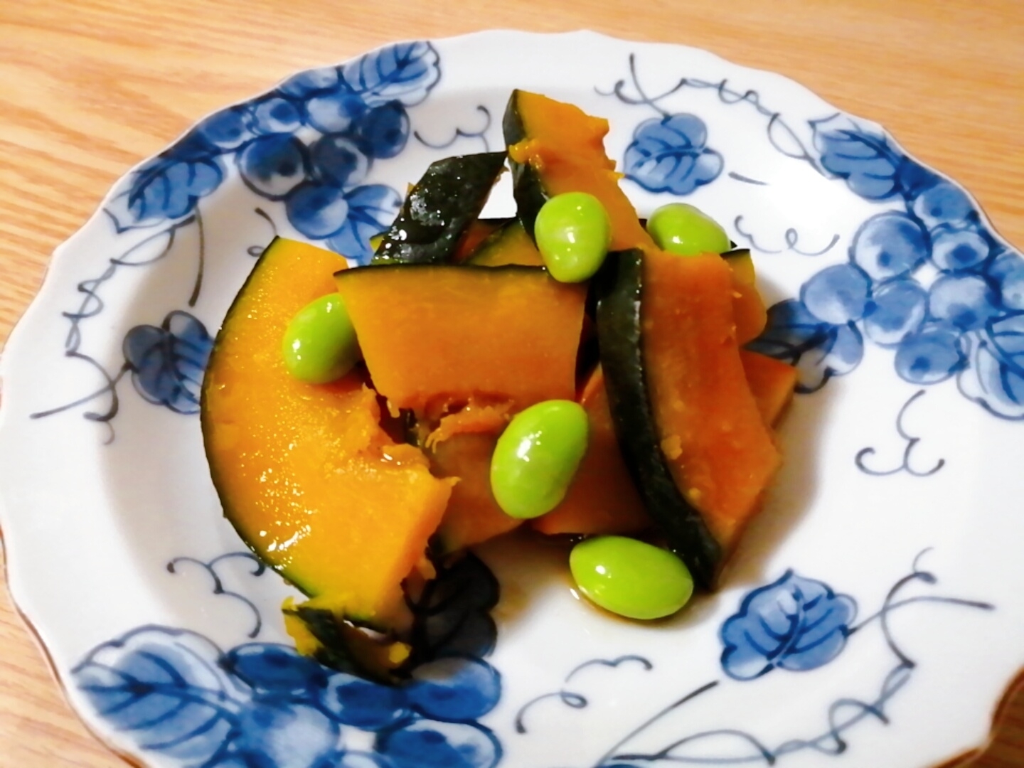 レンジで☆かぼちゃと枝豆のサラダ