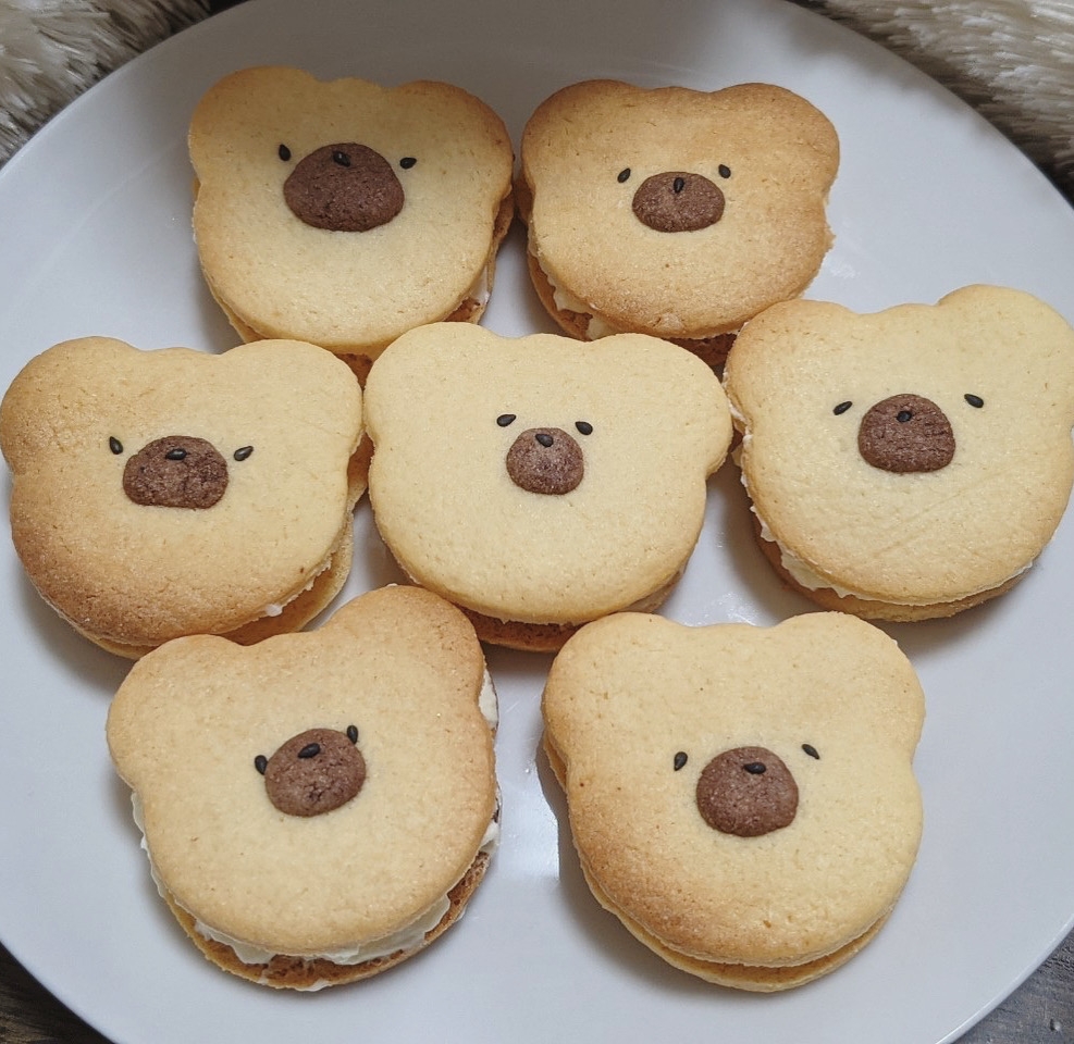 くまクッキーアイスサンド レシピ 作り方 By 信州人 楽天レシピ