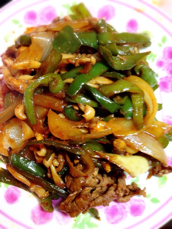 牛肉と野菜の中華炒め