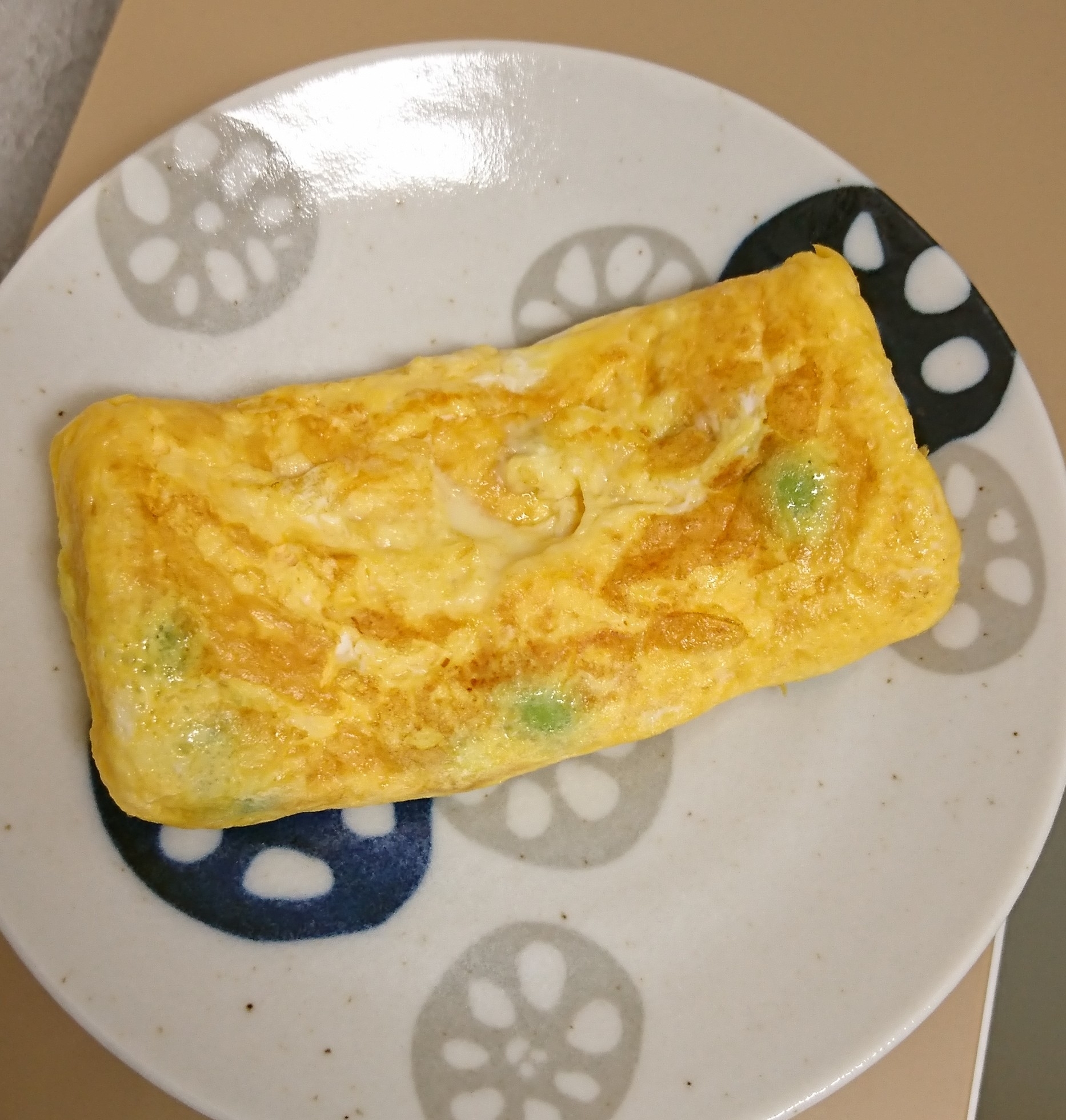 枝豆チーズ卵焼き