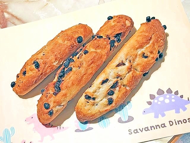 スタンドミキサーで!ドライレーズン入りのバゲット♪