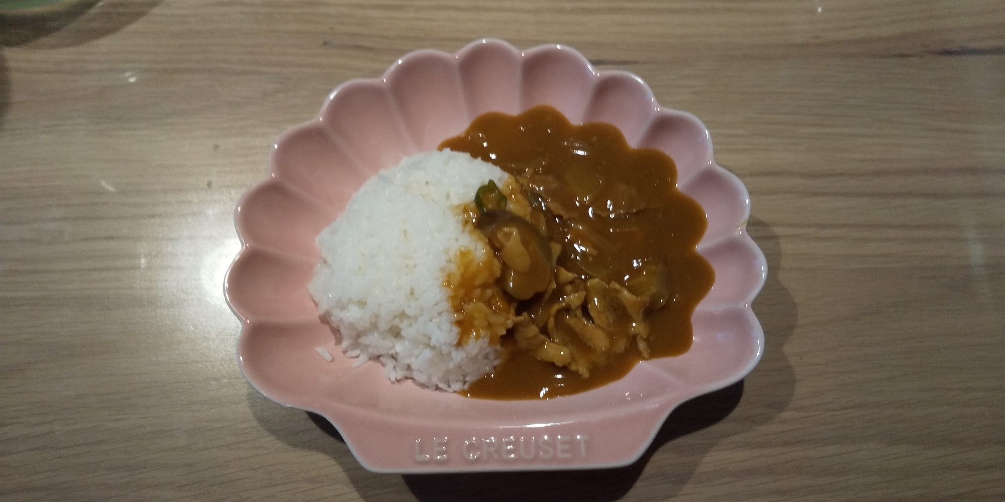 茄子とオクラのポークカレー♡