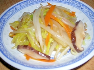 白菜ともやしのあんかけ炒め