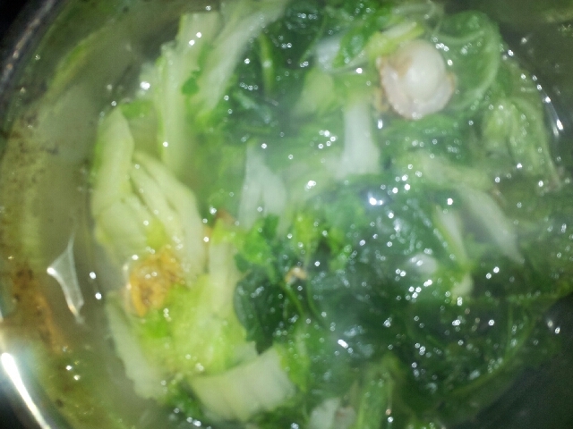 白菜とホタテの中華スープ