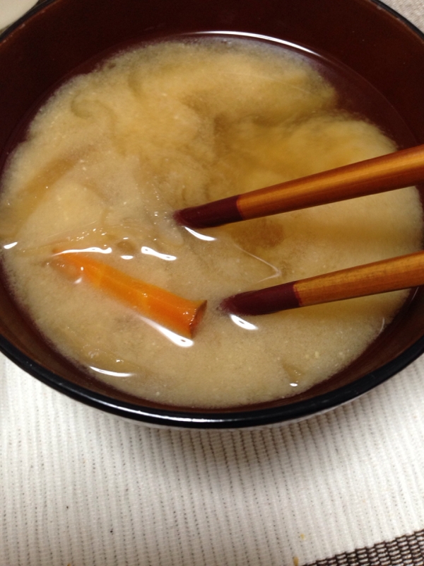 切り干し大根リメイク⇒味噌汁(*^^*)☆