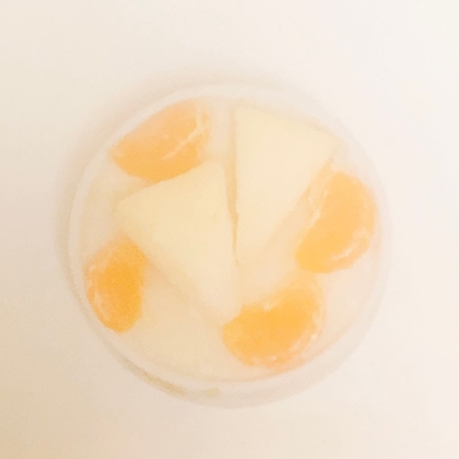 りんごとオレンジのヨーグルト