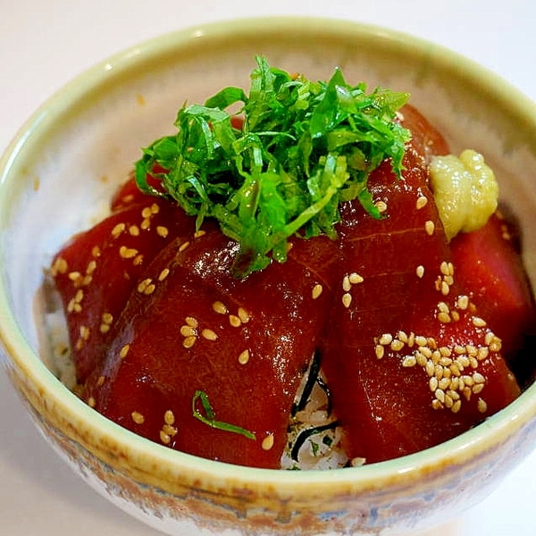 お店で食べる本格的な味付け まぐろの漬け丼 レシピ 作り方 By Oppeke22 楽天レシピ お店で食べる本格的な味付け まぐろの漬け丼 レシピ 作り方 By Oppeke22 楽天レシピ