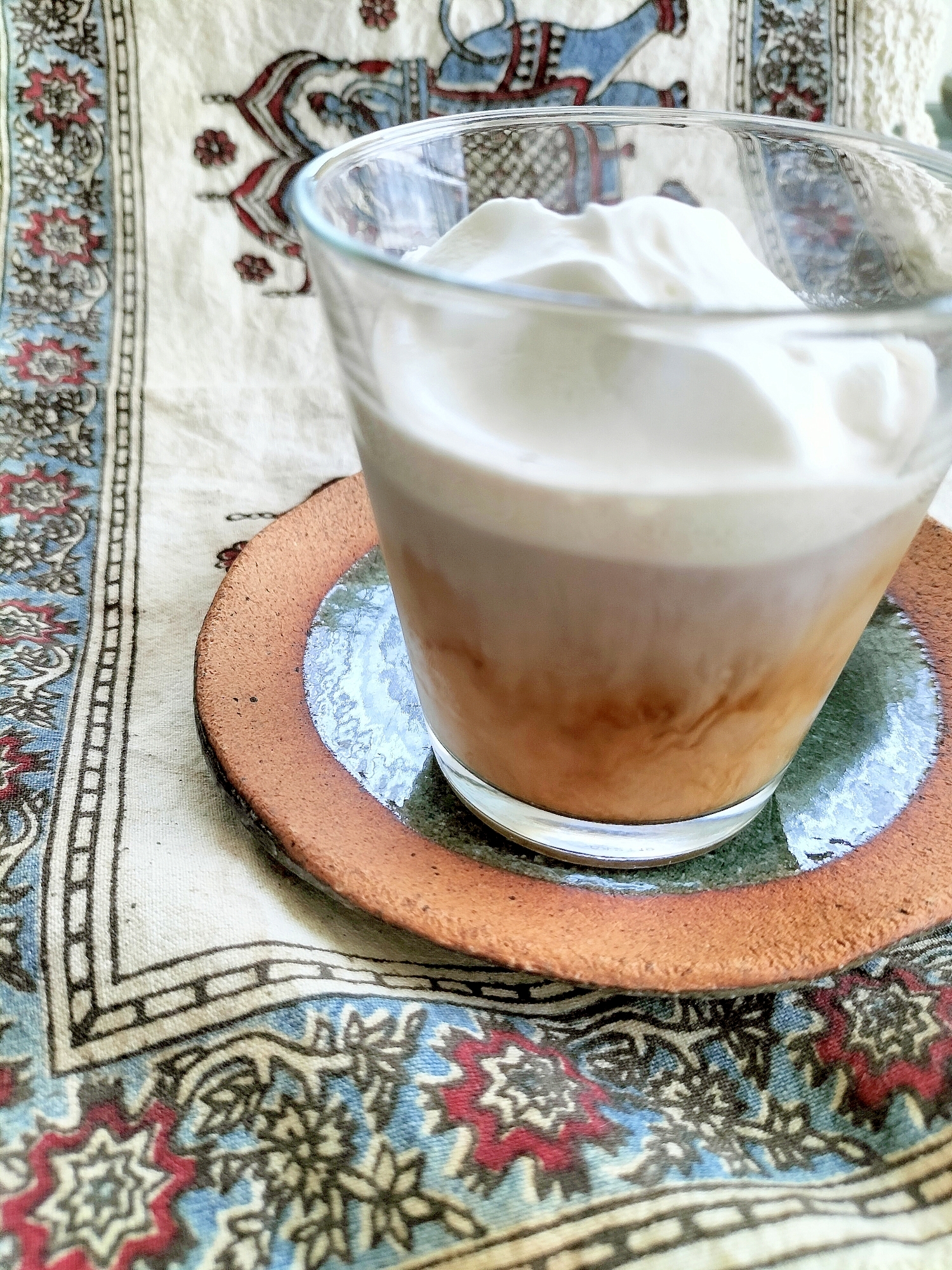 ホイップクリームのアイスコーヒー
