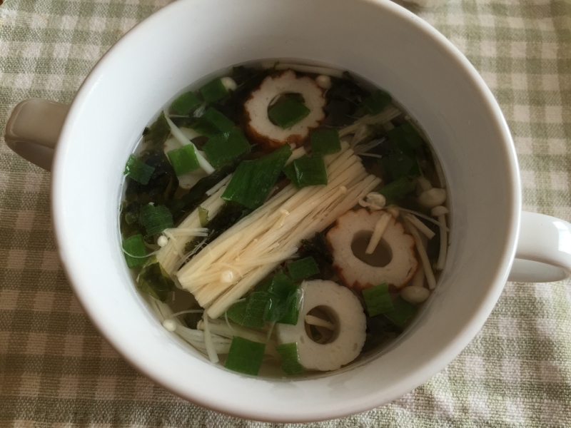えのきとちくわのスープ レシピ 作り方 By ボンド子 楽天レシピ