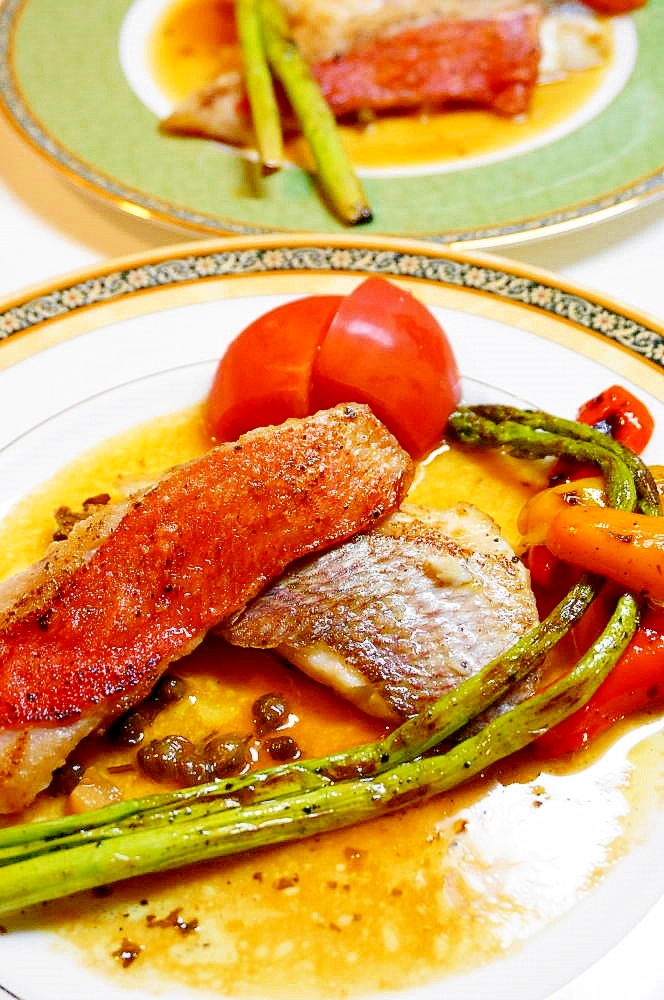 フレンチの魚料理の定番 金目鯛と真鯛のポワレ レシピ 作り方 By Oppeke22 楽天レシピ