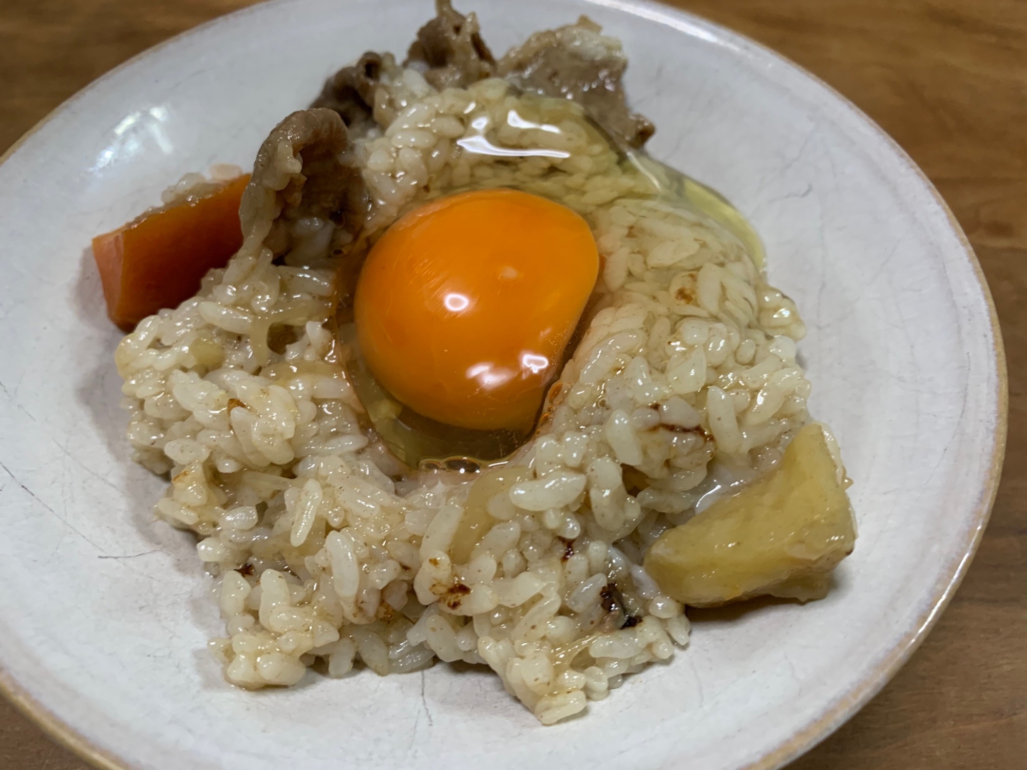 肉じゃが混ぜ焼き飯